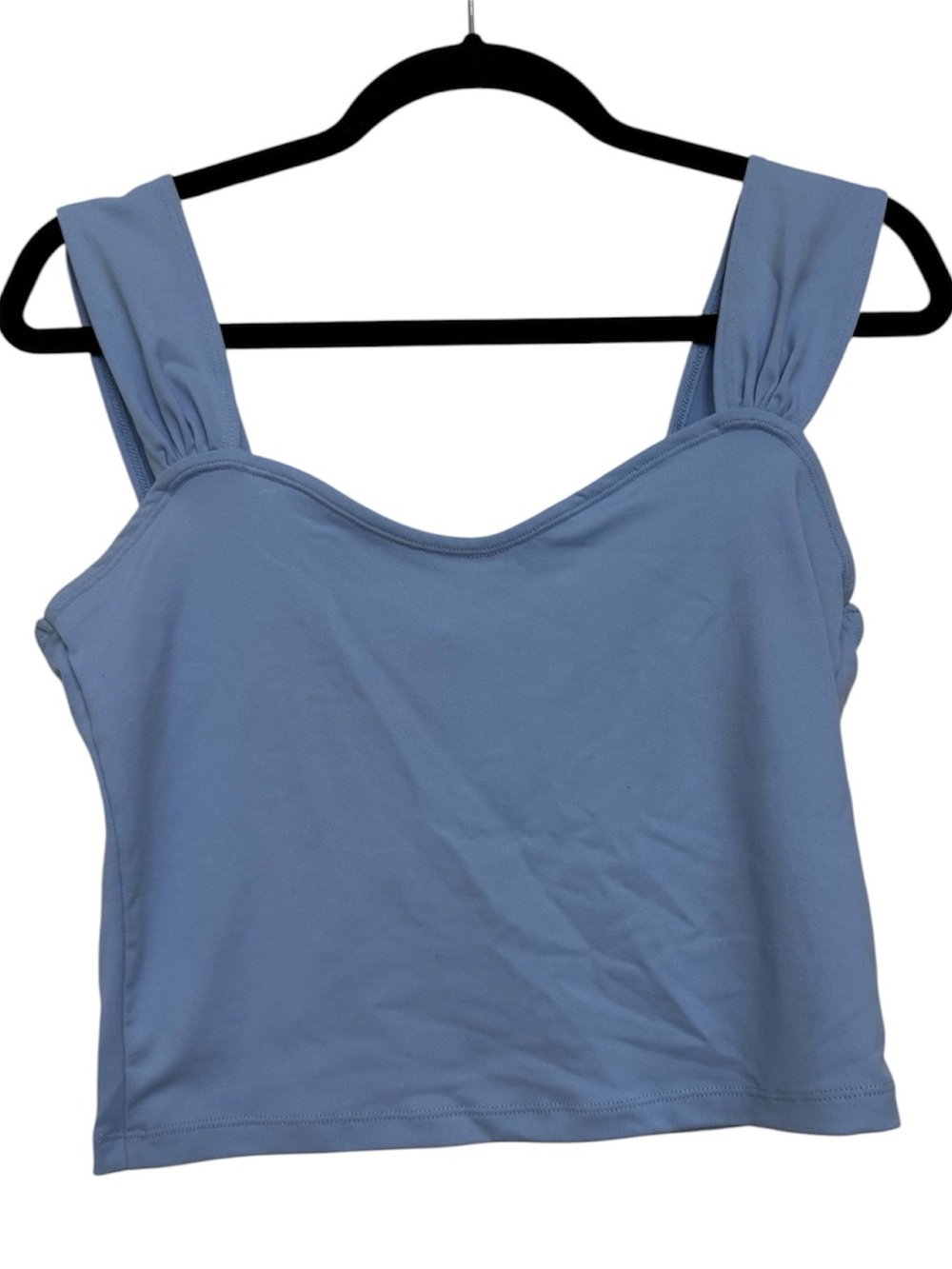Abercrombie & Fitch Light Blue Sweetheart Crop Top - Picture 2 of 4